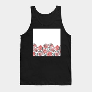 Spring romantic buttercup flowers. Watercolor floral arrangement Tank Top